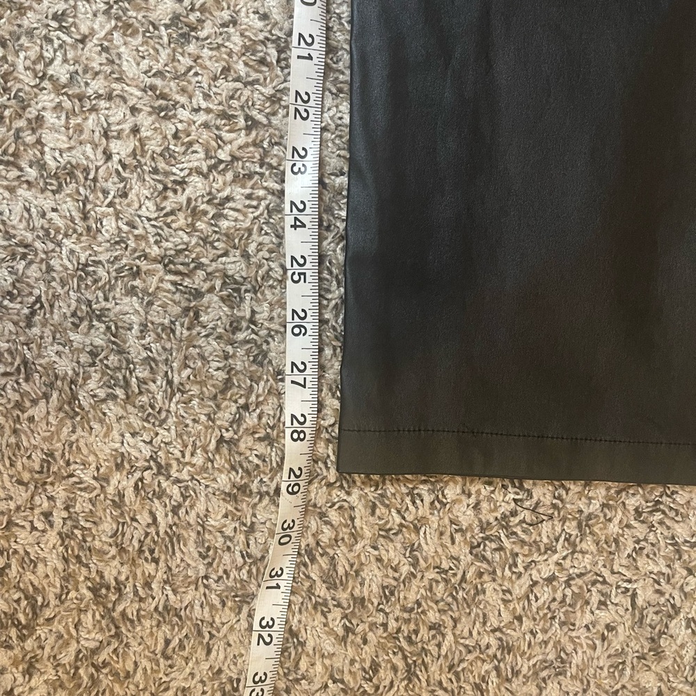 New York & Company Black Faux Leather Leggings Women’s Size XXL 2X New With Tags - Picture 11 of 13